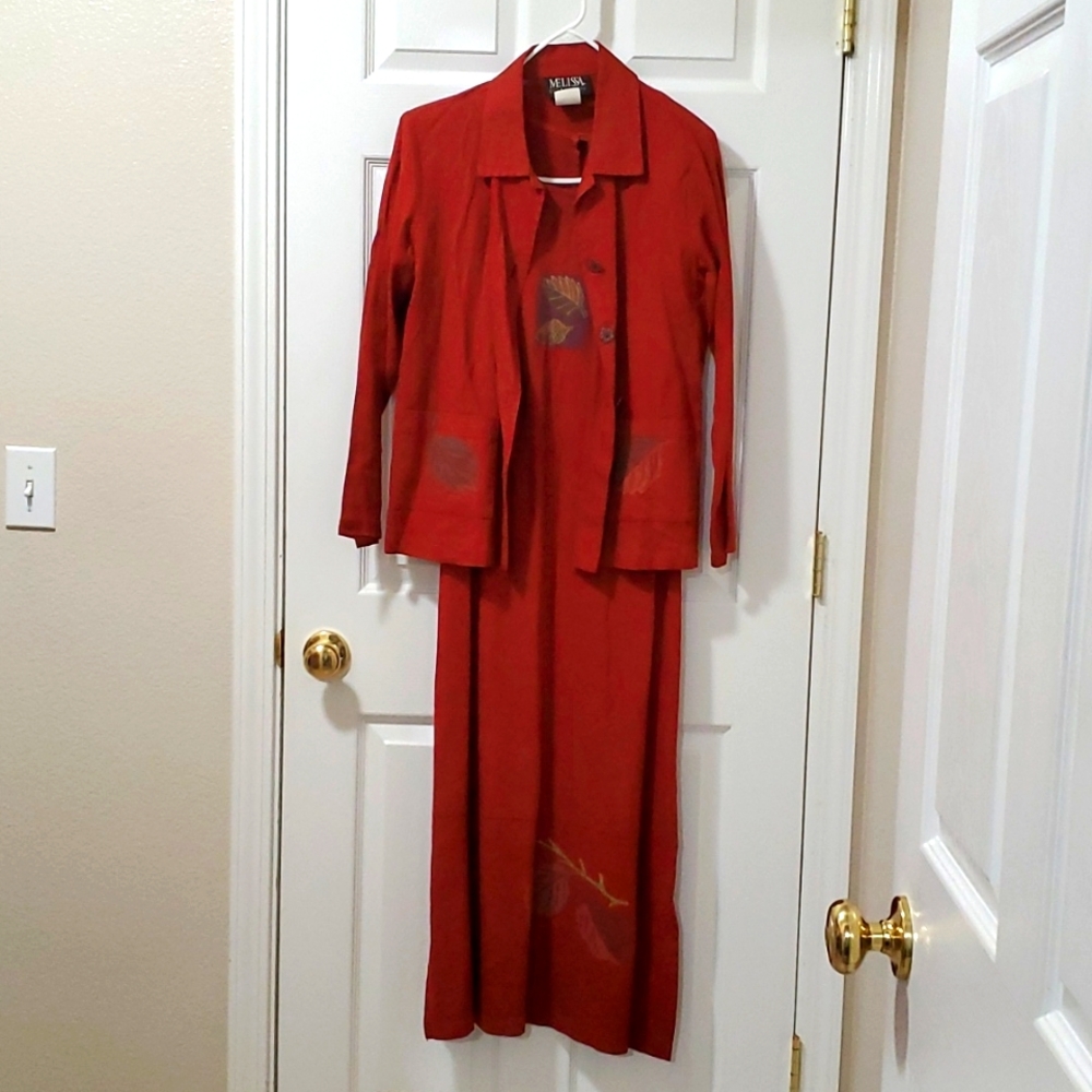 Vintage Melissa Women's Dress Set w/over Shirt